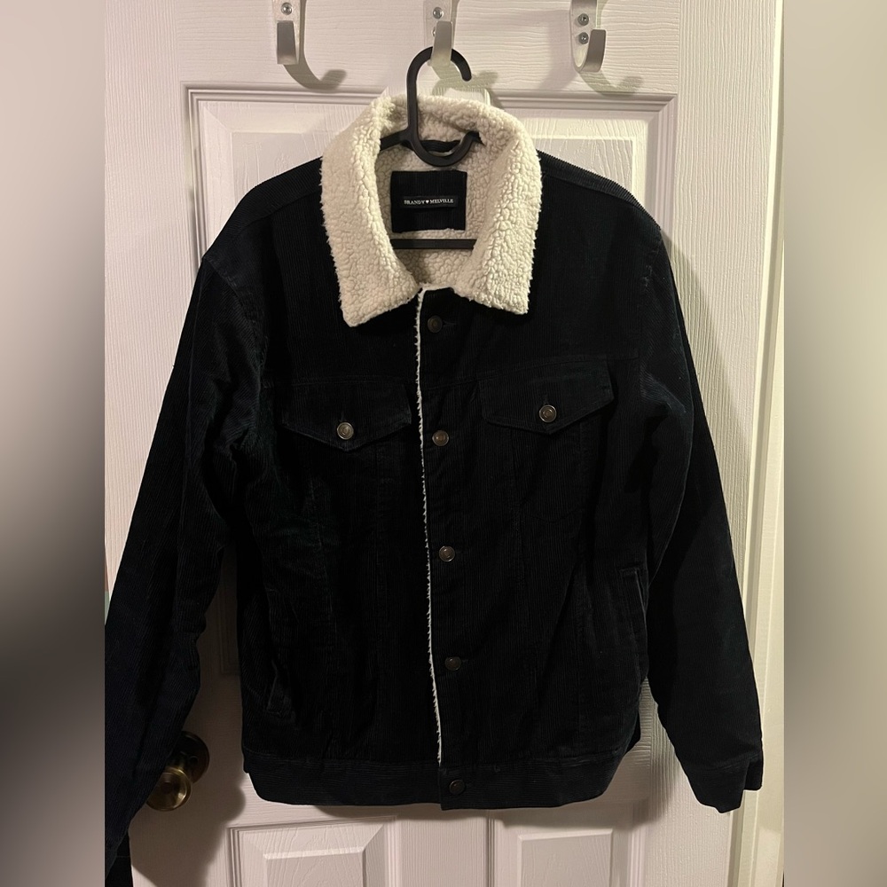 Brandy Melville Women’s Navy Corduroy Jacket - O/S